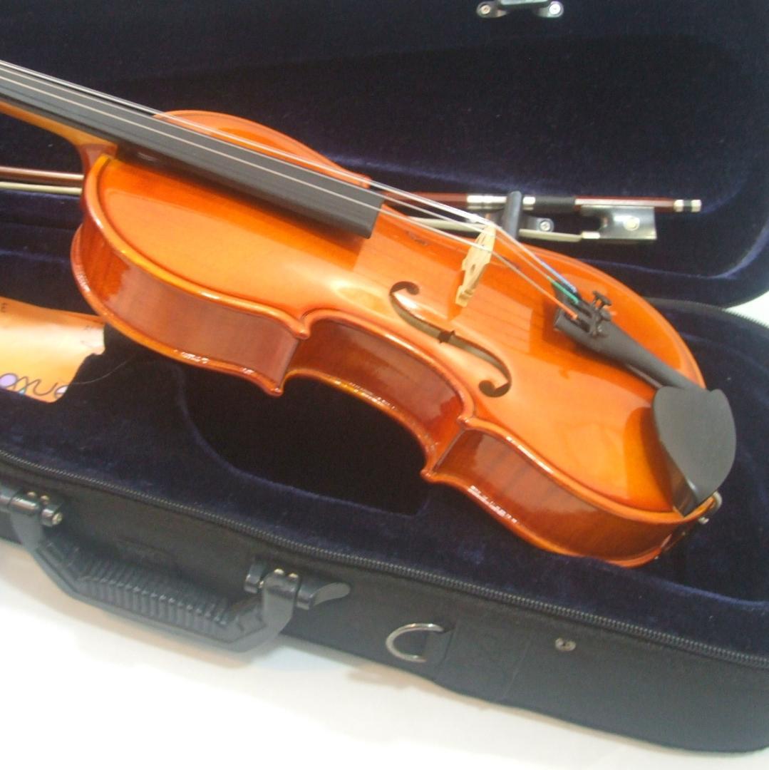 チェコ製 F.Schubel 1/4 バイオリン 弓 ケース 本体美品 メンテ済