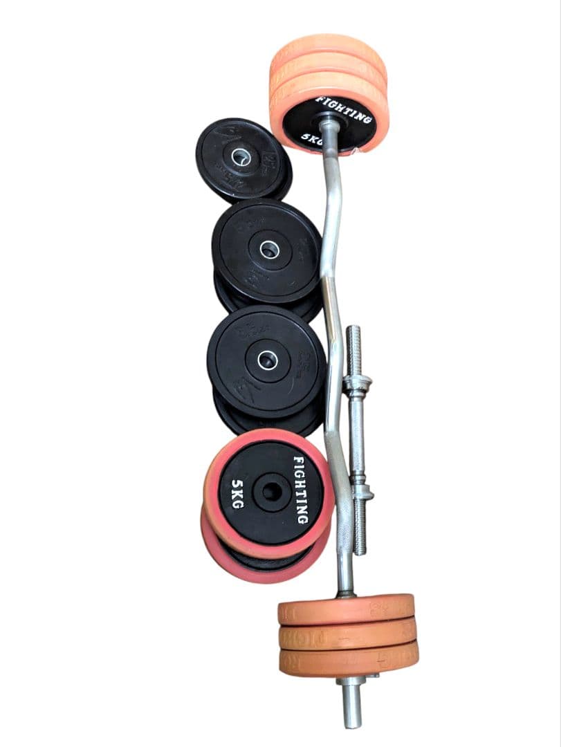 本格ジム一式 ベンチプレス(補助付) ラットマシン バーベル ダンベル【鹿児島】