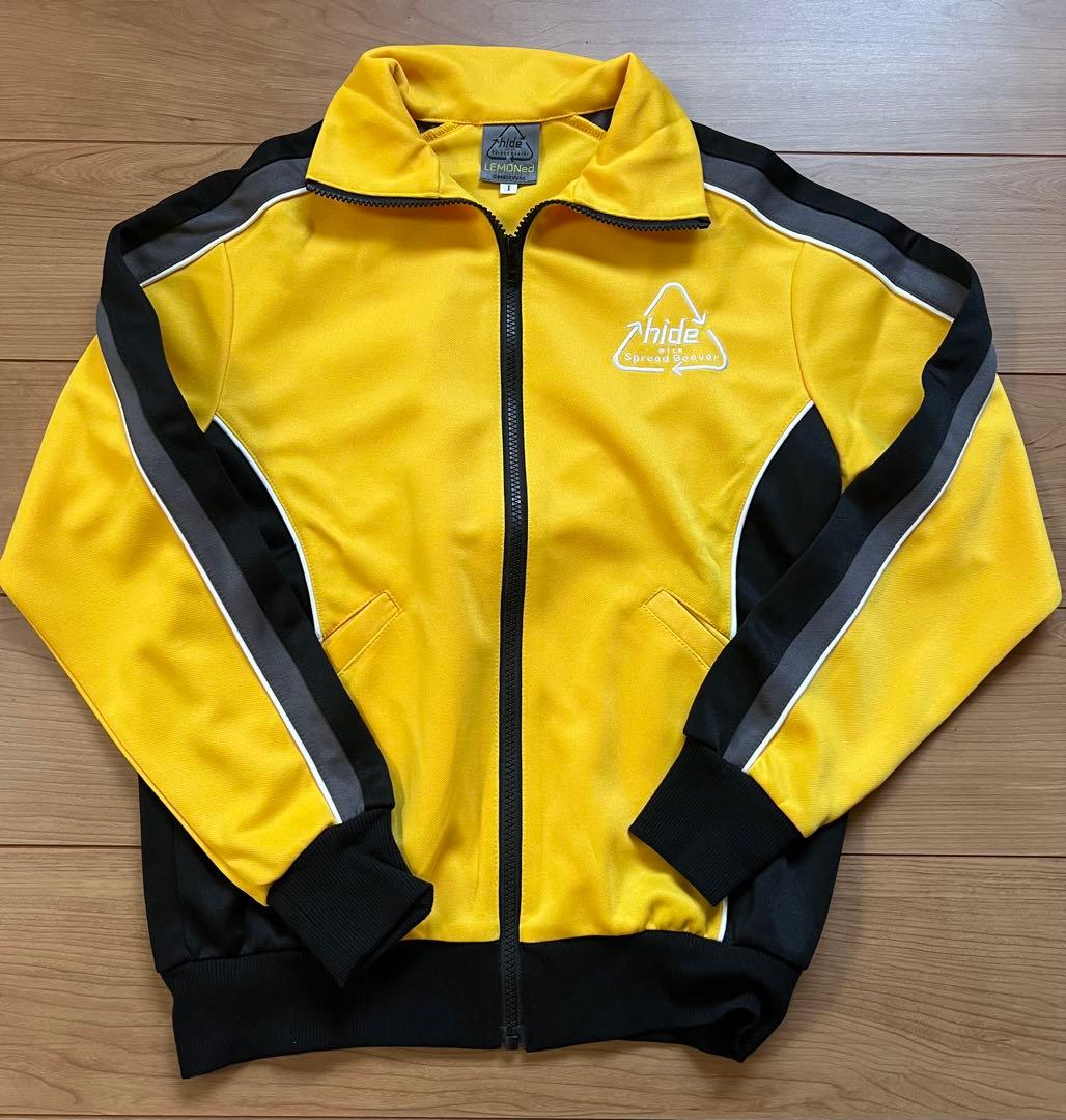 【美品】hide イエロー ジップアップジャージ hide刺繍
