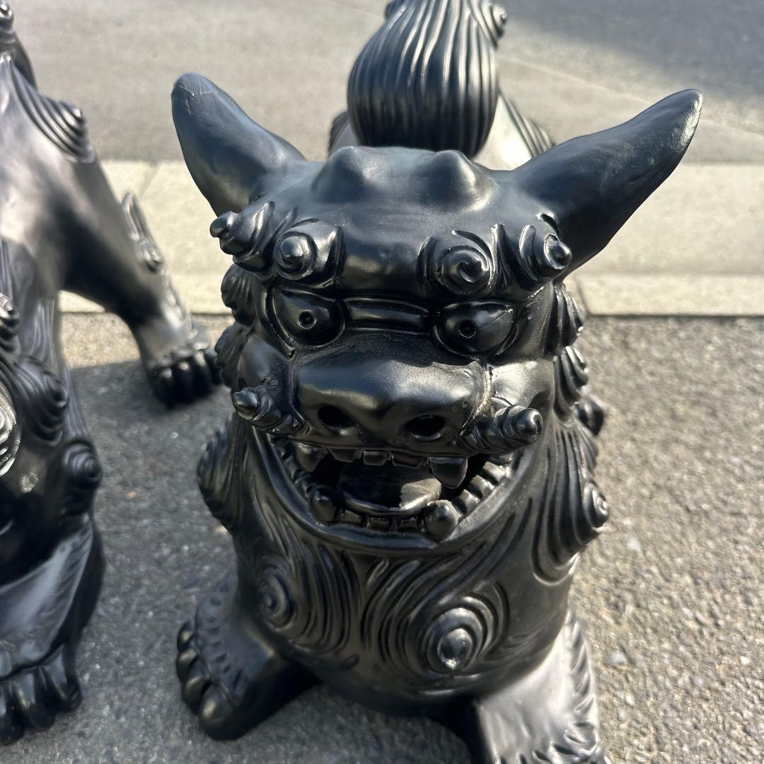 シーサ　シーサー　特大　陶器　大型　沖縄　魔除け　狛犬　置物　縁起物　石敢當