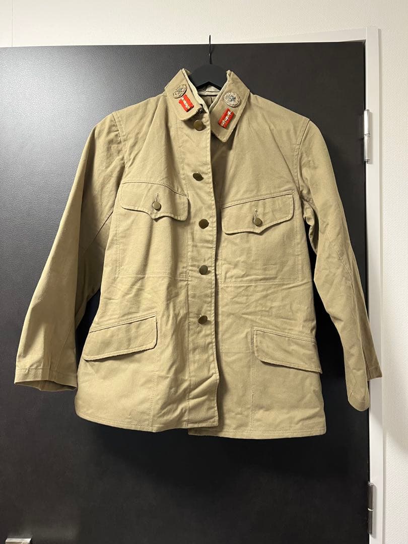 九八式軍衣　夏衣　日本陸軍　襟章　襟布　士官候補生特別徽章　三號　実物　日本軍