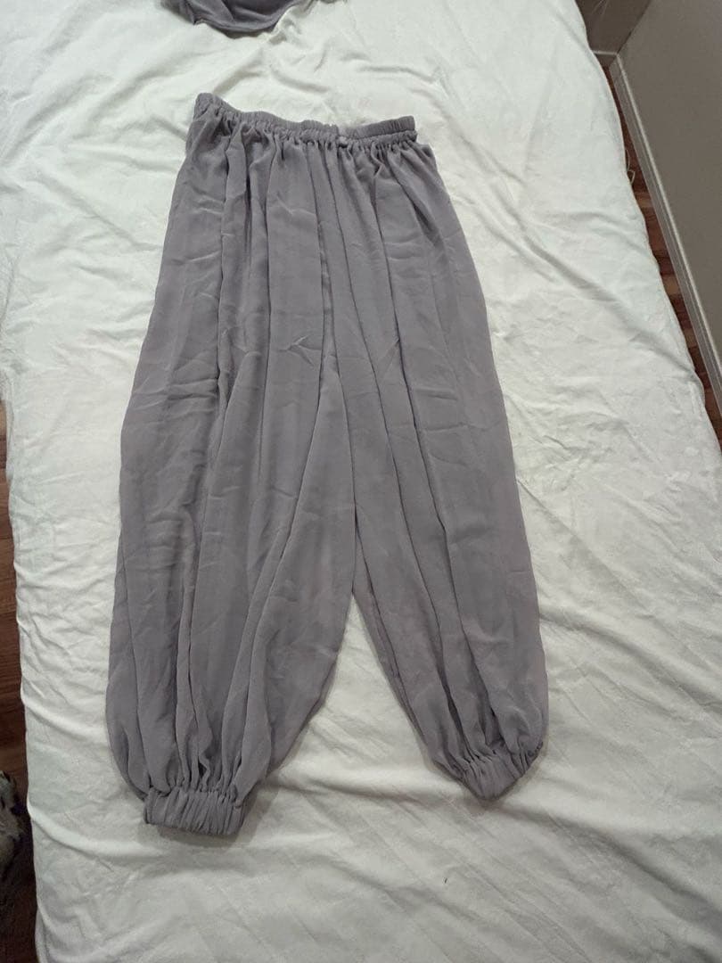 匿名発送グレー シフォンベリーダンス衣装モアシャハット　お値引き中です♪