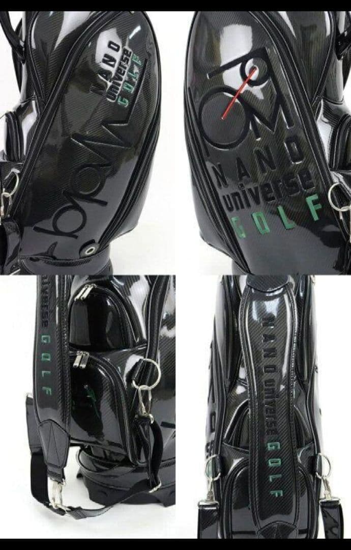 ナノユニバース エナメルキャディーバッグ シルバー FR　新品未使用