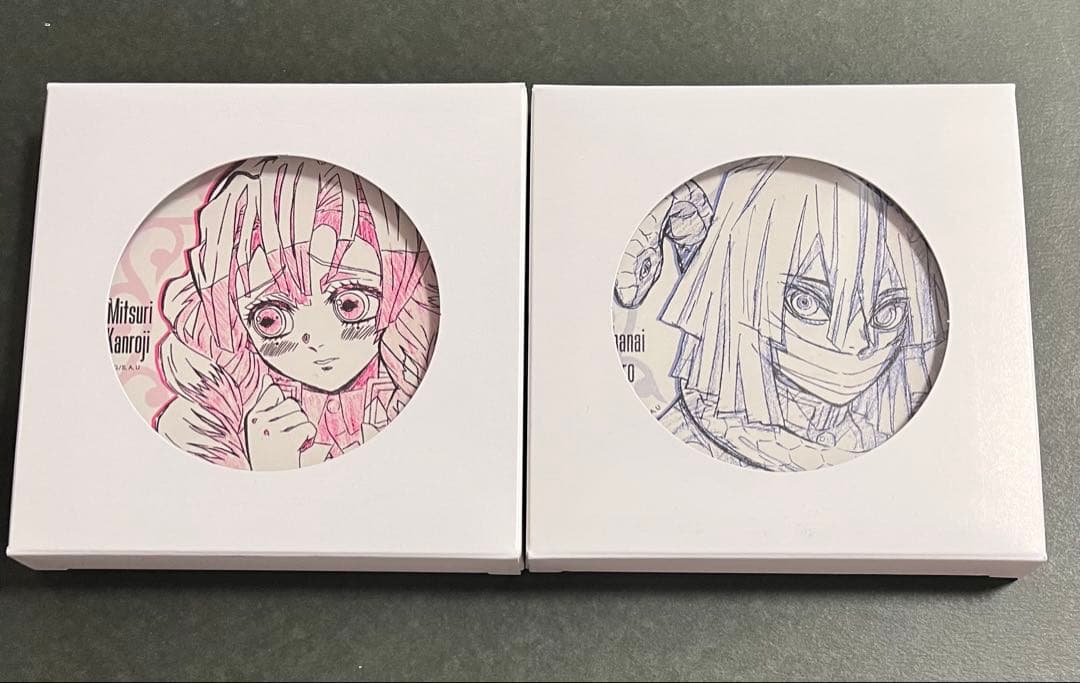 鬼滅の刃　ufotable 柱カフェ　原画コースター　伊黒　蜜璃