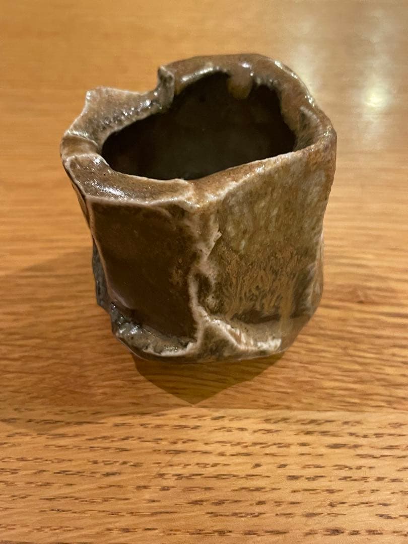 馬場隆志 備前黒ぐい呑 阪急百貨店個展 未使用