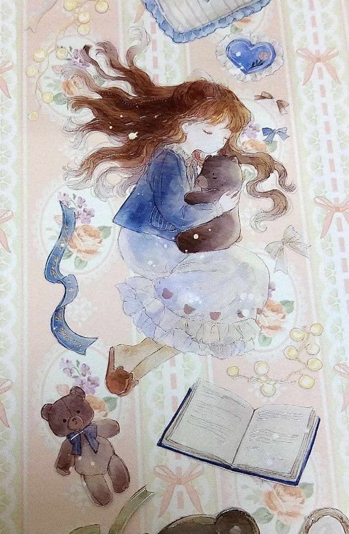 ✩のこり１✩J1028＃小熊华尔兹(晶透)komos切り売り海外人物マステ女の子