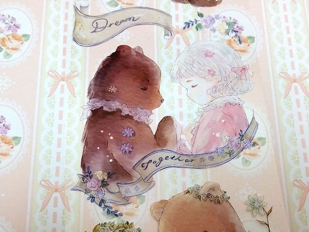 ✩のこり１✩J1028＃小熊华尔兹(晶透)komos切り売り海外人物マステ女の子