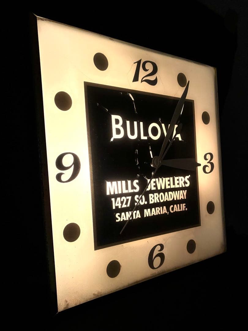 ELGIN ライトクロック　ビンテージ　ネオン　サイン看板　アメリカン雑貨