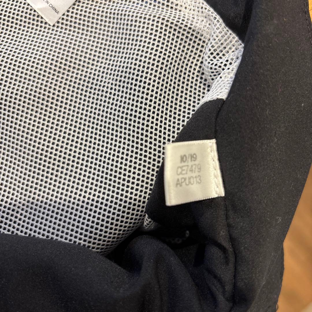 極美品 adidas ウィンドブレーカー上下セットアップ ブラック/ブルー M
