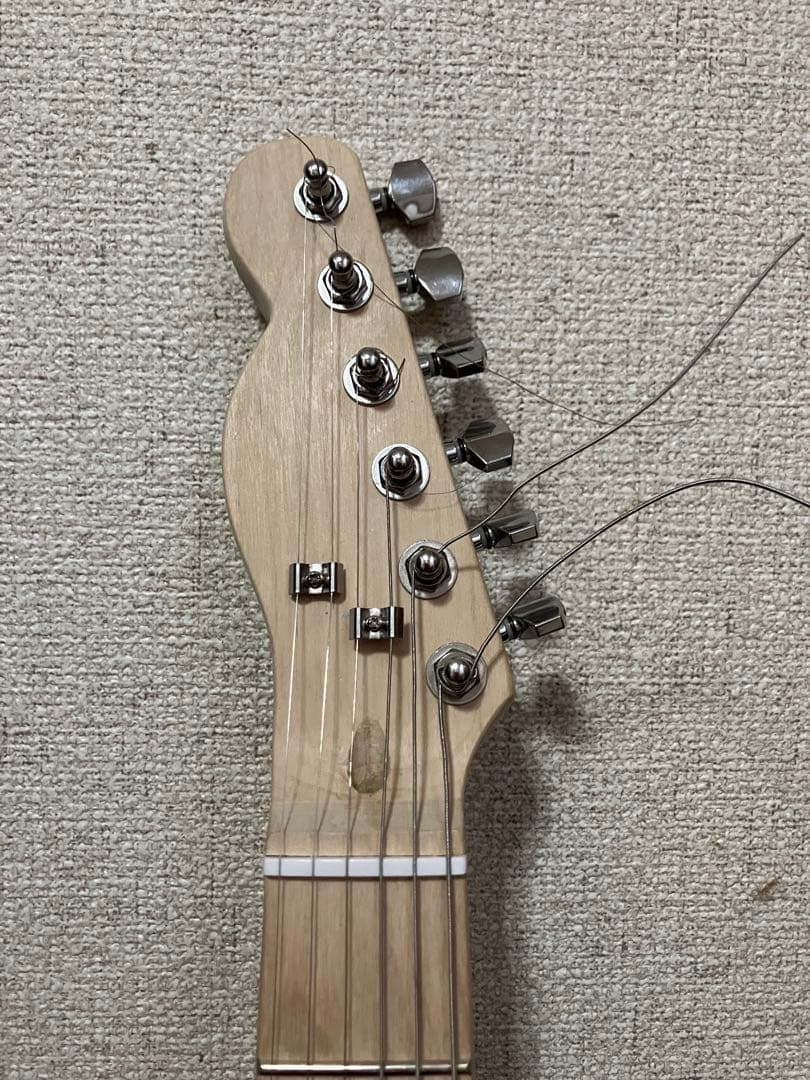 ノーブランド　テレキャスタータイプ　レフティ　エレキギター　塗装無し