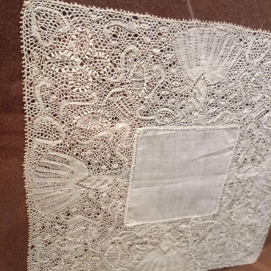 ベルギー ブルージュ アンティーク レース 額装