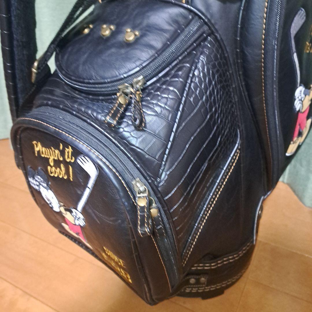 ミッキーマウス キャディバッグ.フード付き・9インチ。極美品！