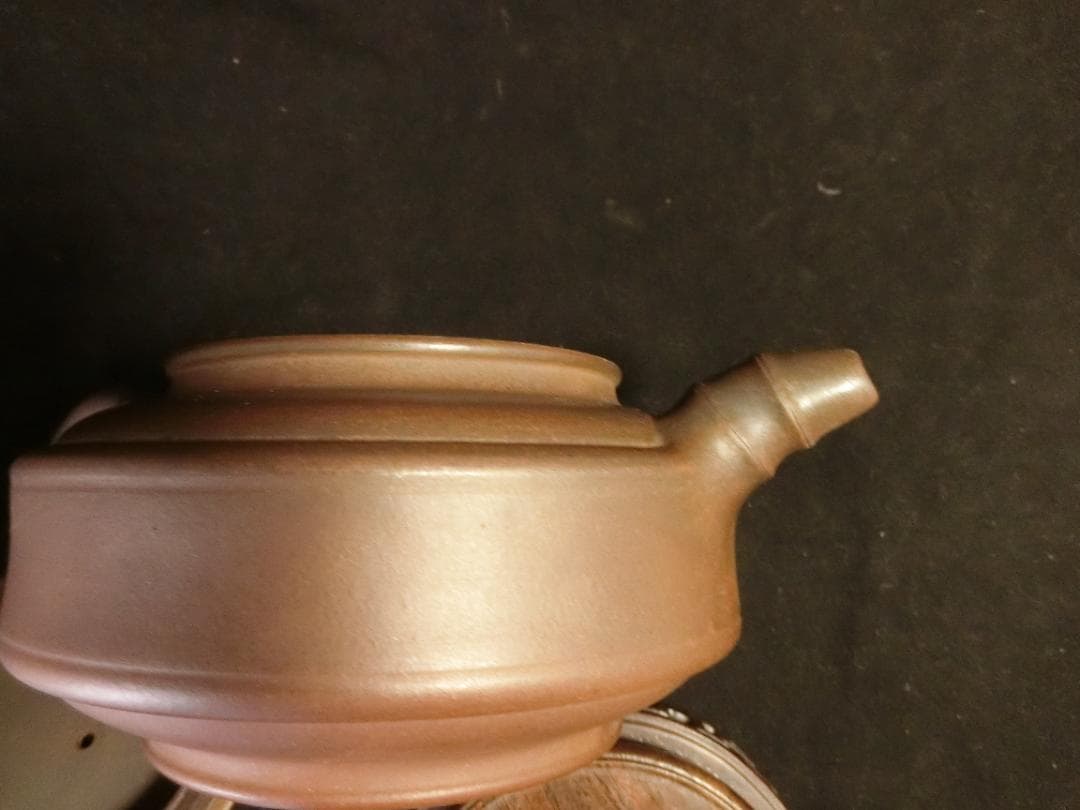 中国宜興紫砂壷 　近期窯変壷精品　竹鼓壷 本物保証