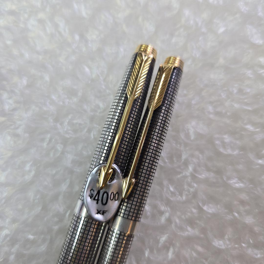 PARKER パーカー スターリングシルバー 万年筆 ボールペン 2本セット