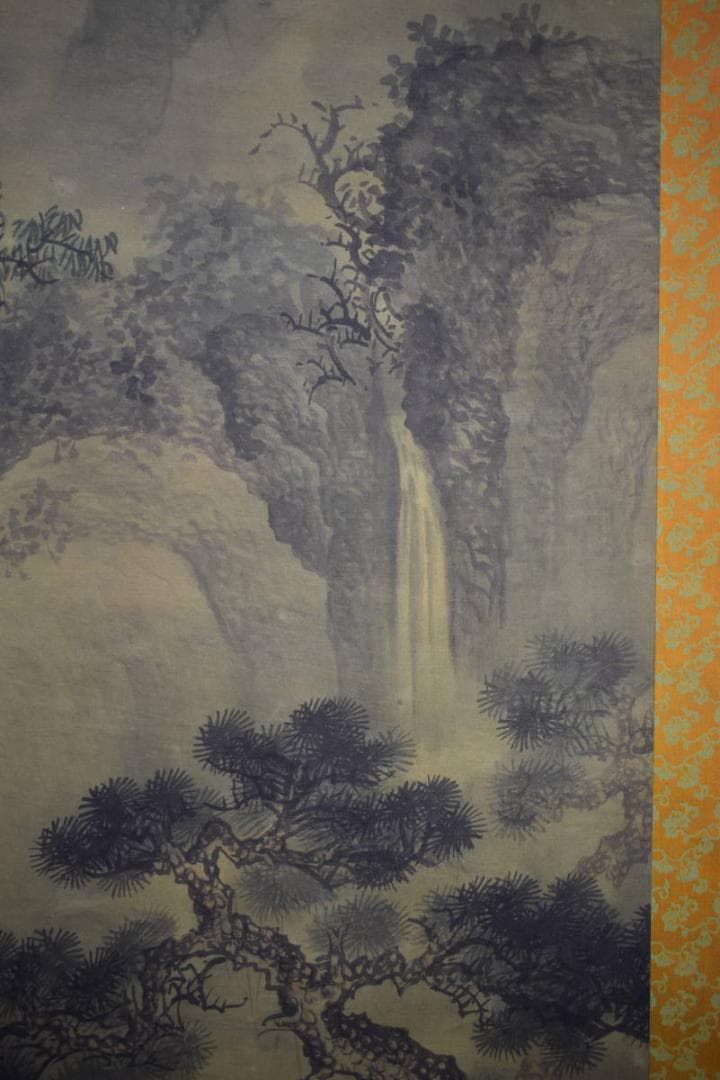 真作/寛保/高士/乗馬画賛/釣人舟画賛/大幅/中国画/布袋屋掛軸HJ-518