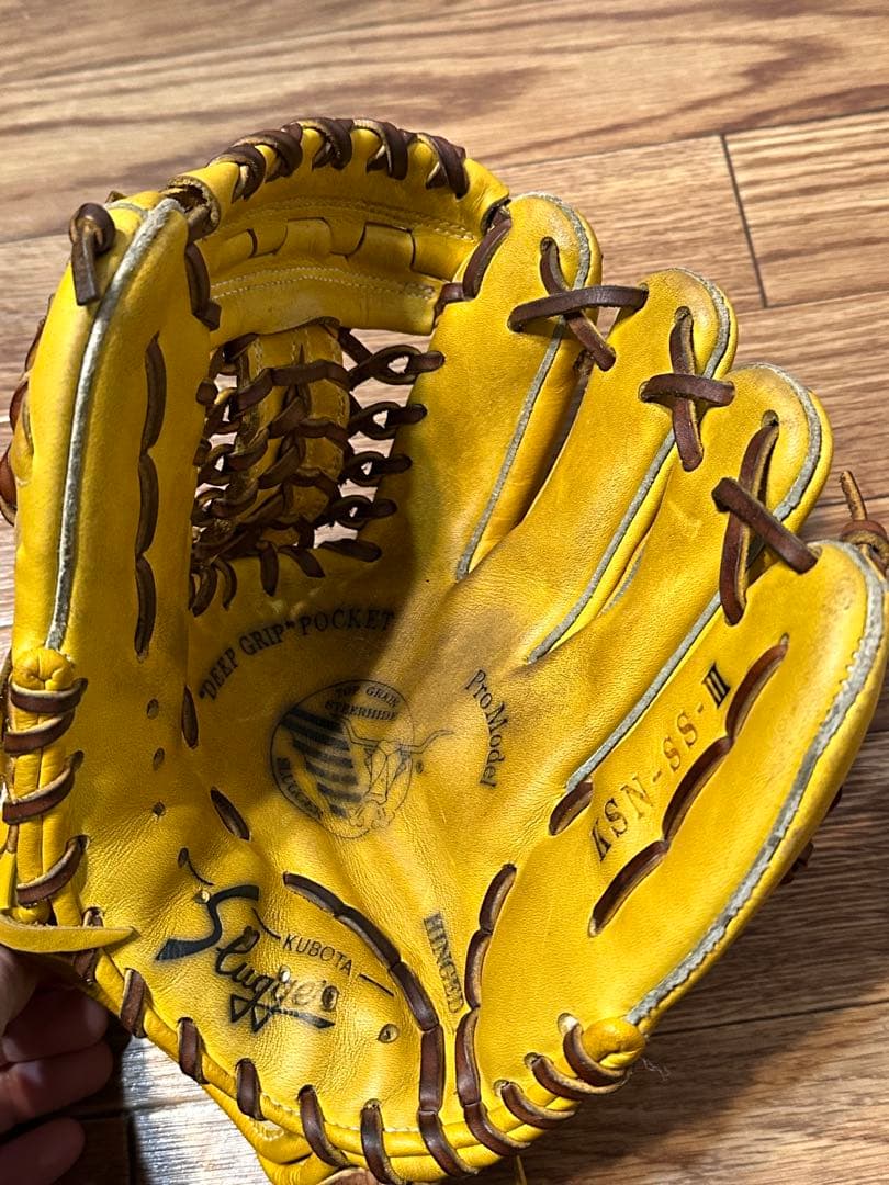 スラッガー　KSN-SS-III 一般軟式グローブ イエロー