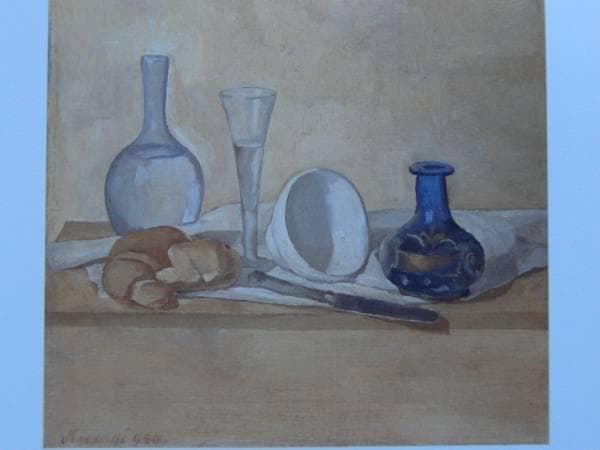 ジョルジョ・モランディ、静物(青い花瓶)希少画集画、新品高級額