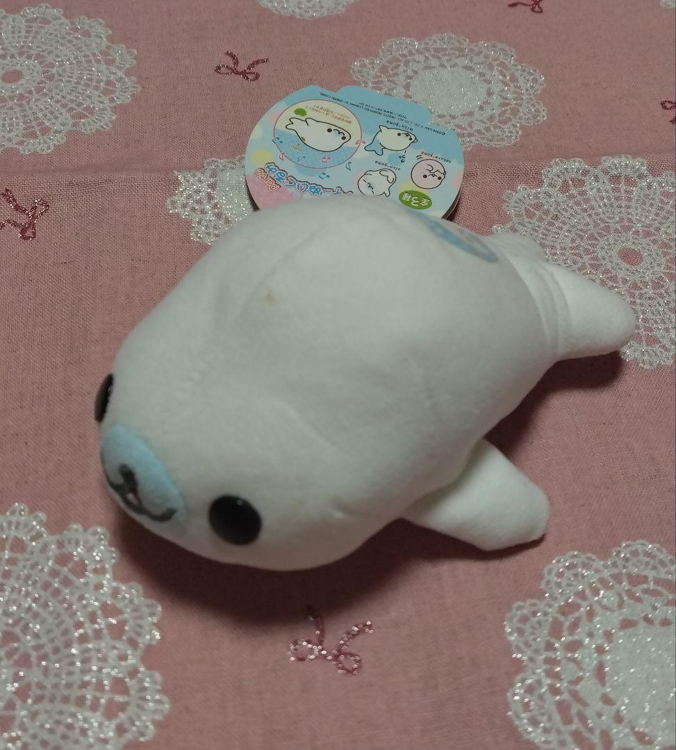 まめゴマ　メロディーぬいぐるみ　しろゴマ　※タグ付き　※難あり