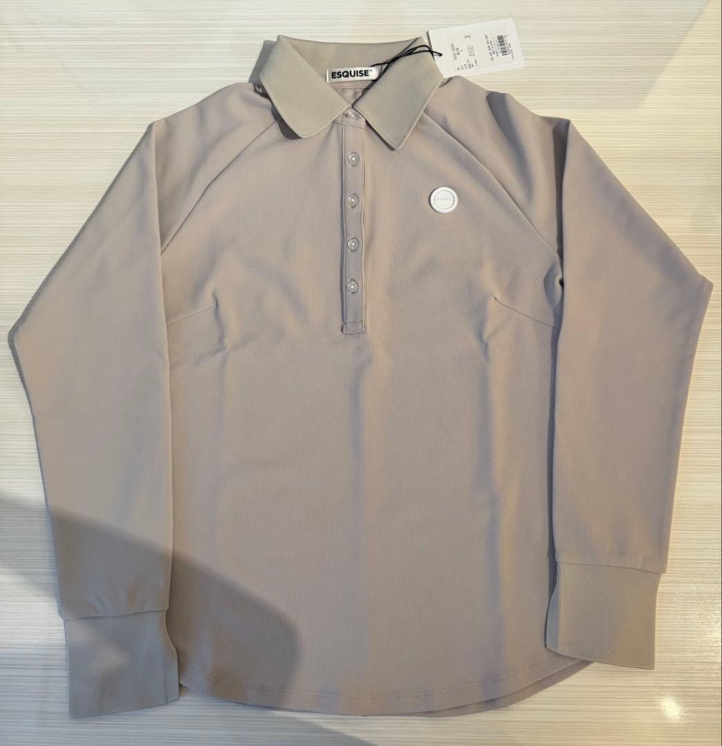 ESQUISE グレー 長袖ポロシャツ　Sサイズ
