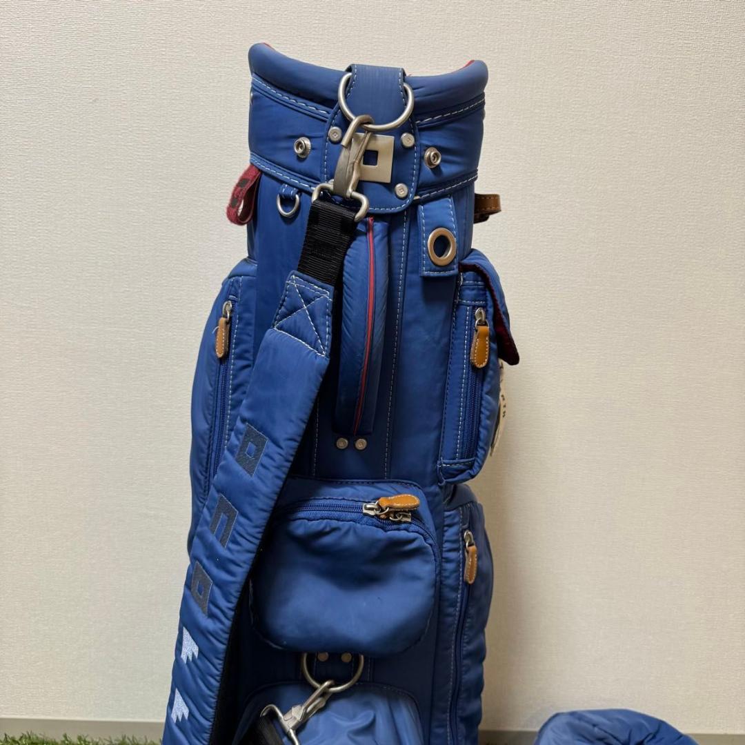 ONOFF オノフ キャディバッグ ゴルフバッグ ナイロン ブルー