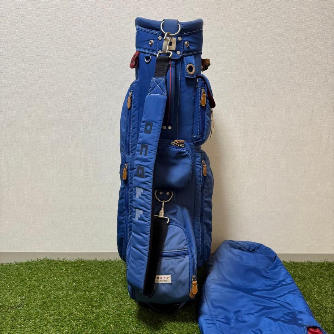 ONOFF オノフ キャディバッグ ゴルフバッグ ナイロン ブルー