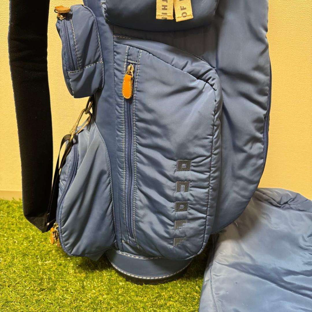 ONOFF オノフ キャディバッグ ゴルフバッグ ナイロン ブルー