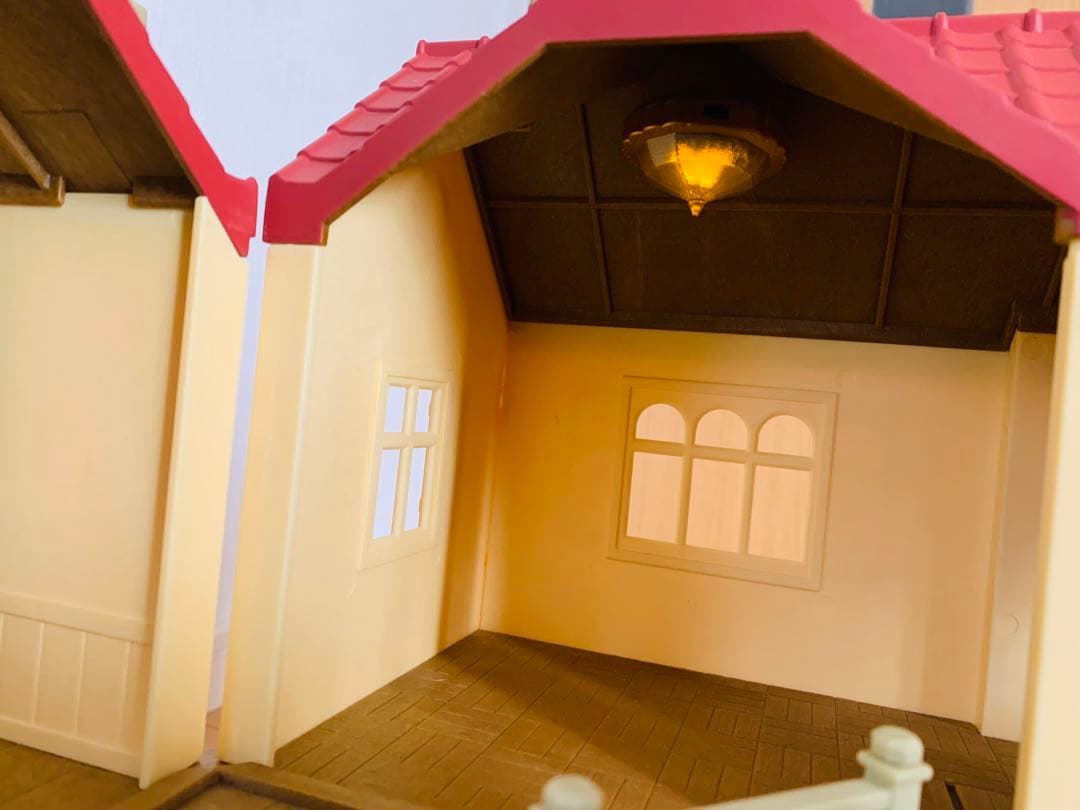 シルバニアファミリー　あかりの灯る大きなお家と家具セット