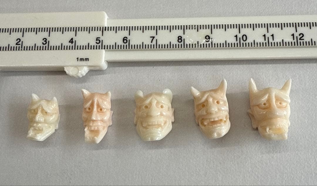 珊瑚　能面　5セット