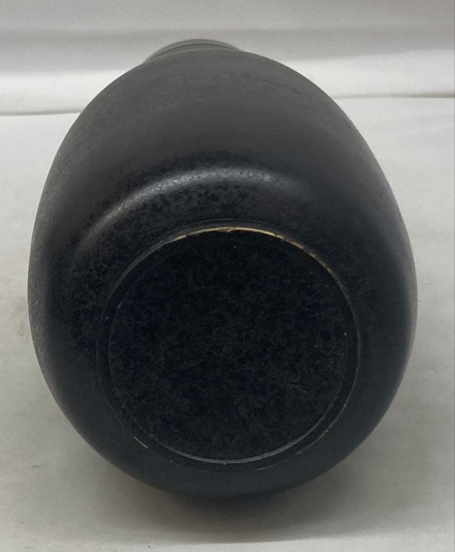 B454b「朧銅花瓶」中川衛案　高橋介州監作　共箱　石川県　合作