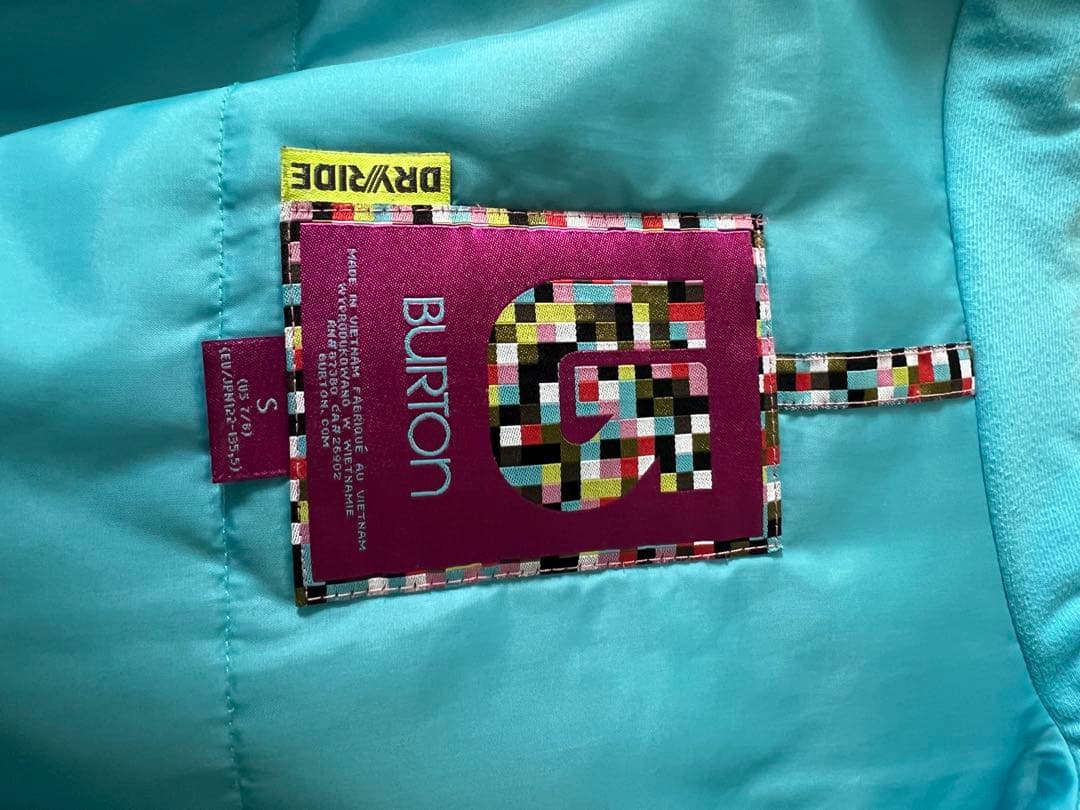 BURTON スノーボードウェア 上下 S（US7/8）（JAP122-135）