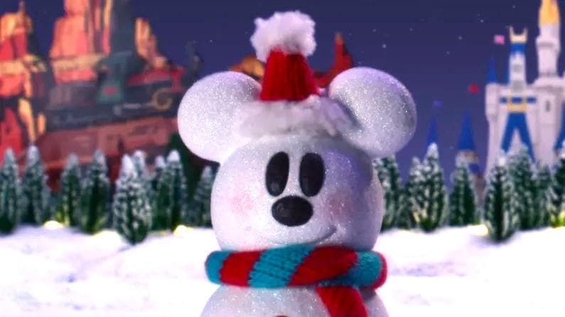 東京ディズニー★BIG!　ミッキースノー　雪だるまぬいぐるみ