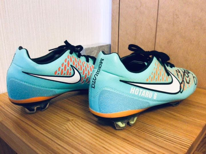 2014 FIFA W杯 日本代表16山口蛍選手 特注支給品サイン実使用スパイク