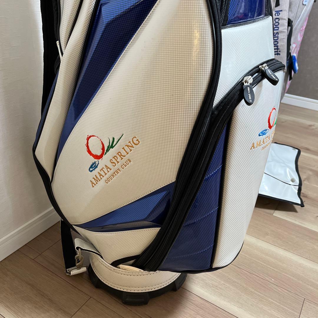 ★貴重★タイの名門AMATA SPRING キャディバッグ ホワイト/ブルー