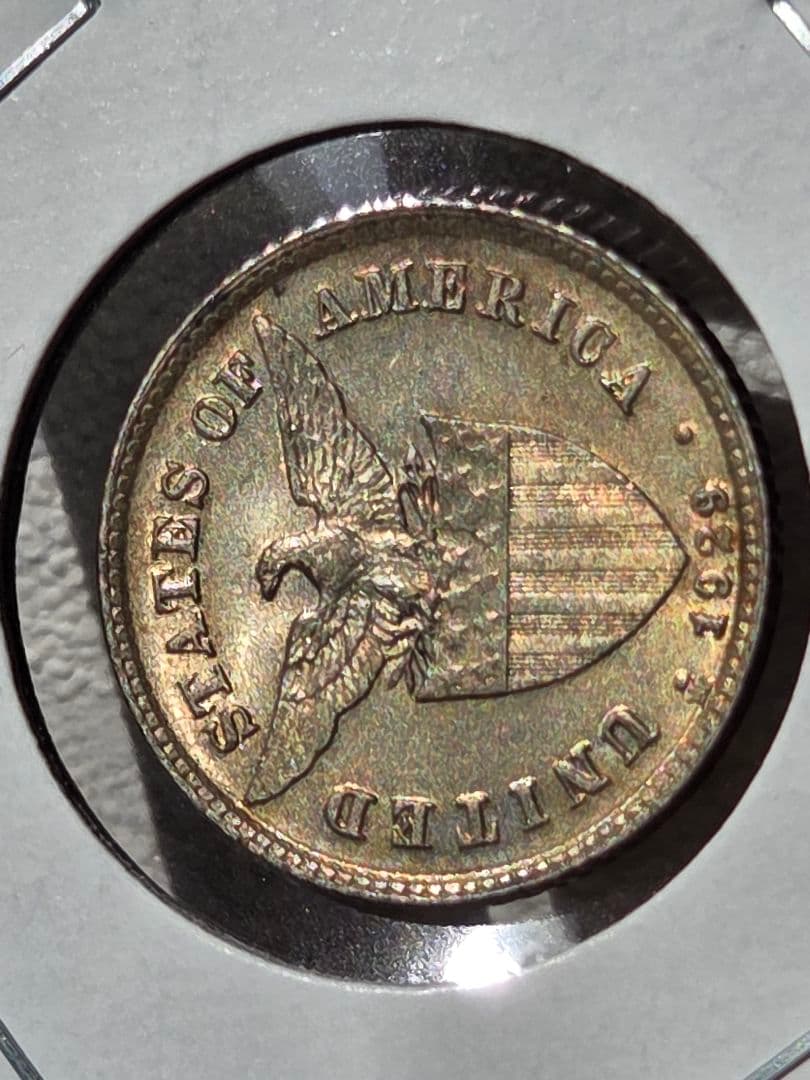 (稀少な状態)アメリカ合衆国統治下　フィリピン　20センタボ銀貨　1929 M