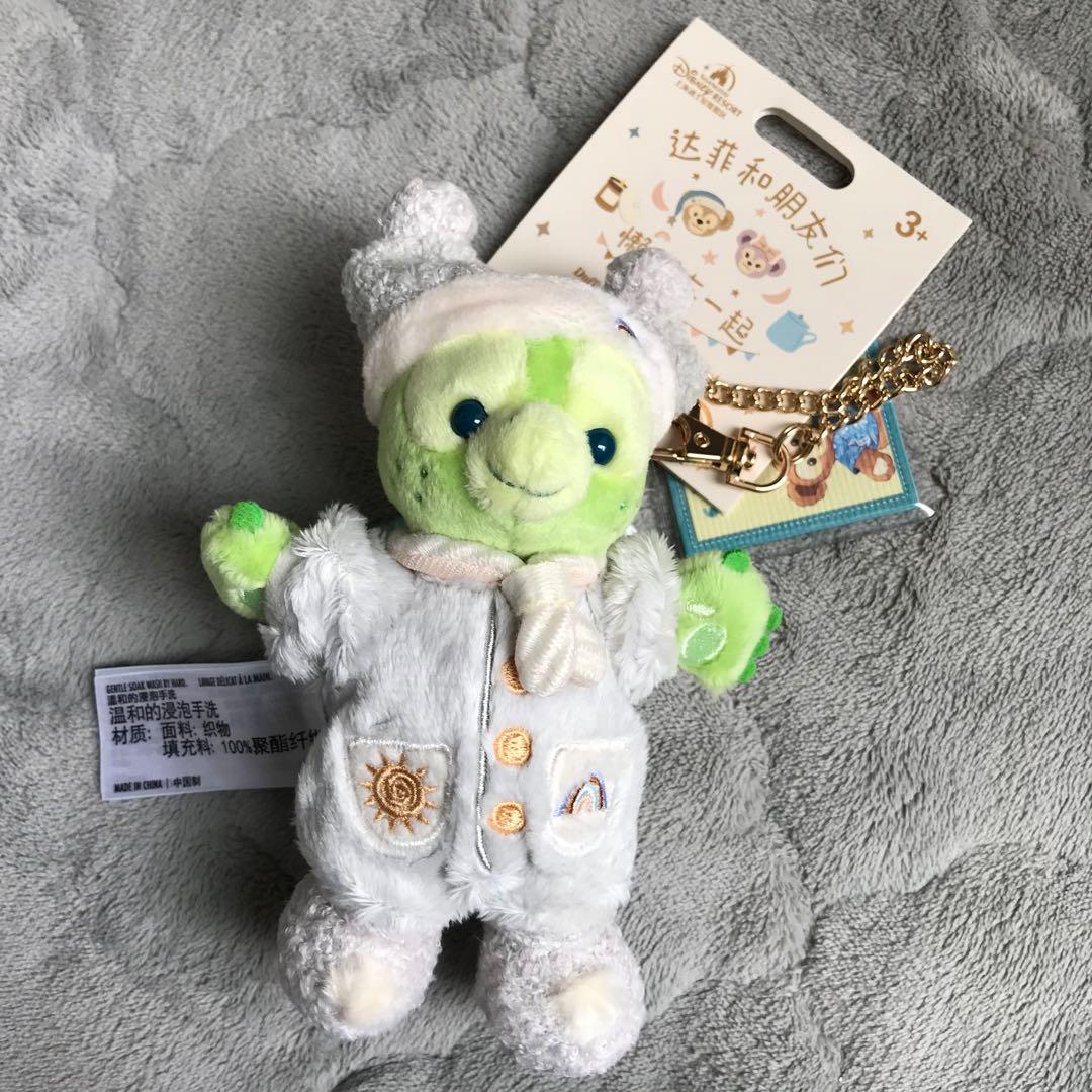 上海ディズニー　オルメル　パジャマ　ぬいぐるみキーチェーン