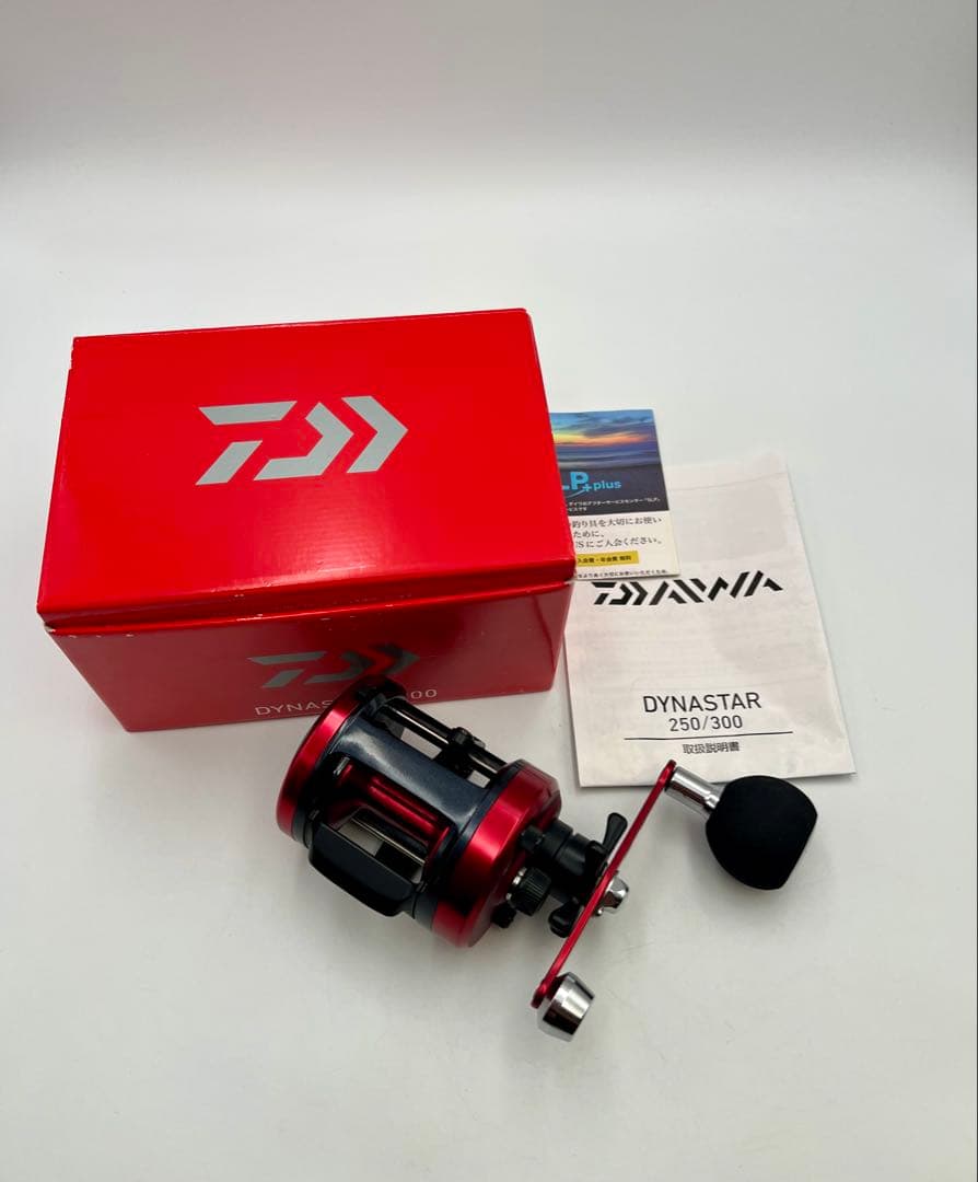 ダイワ daiwa 17ダイナスター 300 両軸リール 美品