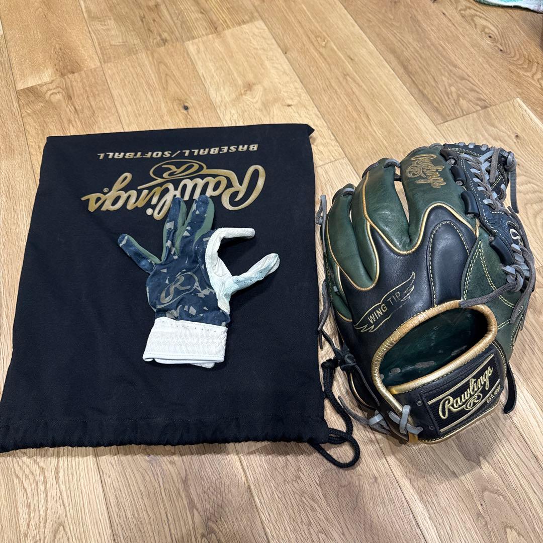 Rawlings 軟式グローブ　オールラウンド　守備手セット