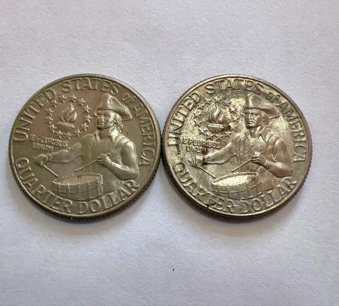 アメリカ25セント 1776-1976 アンティーク