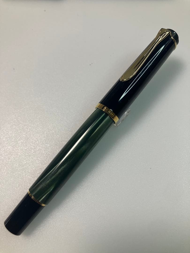 Pelikan　ペリカン　M200　グリーンマーブル　旧型　M-nib　雛2羽