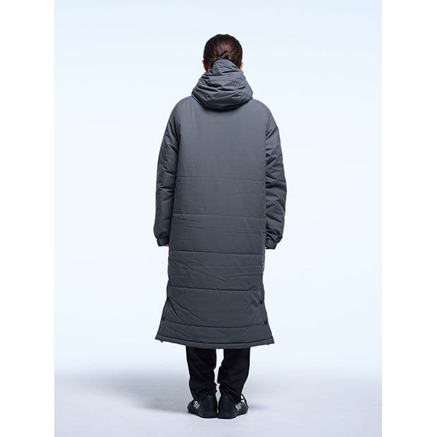 新品スボルメ発熱中綿ベンチコート灰