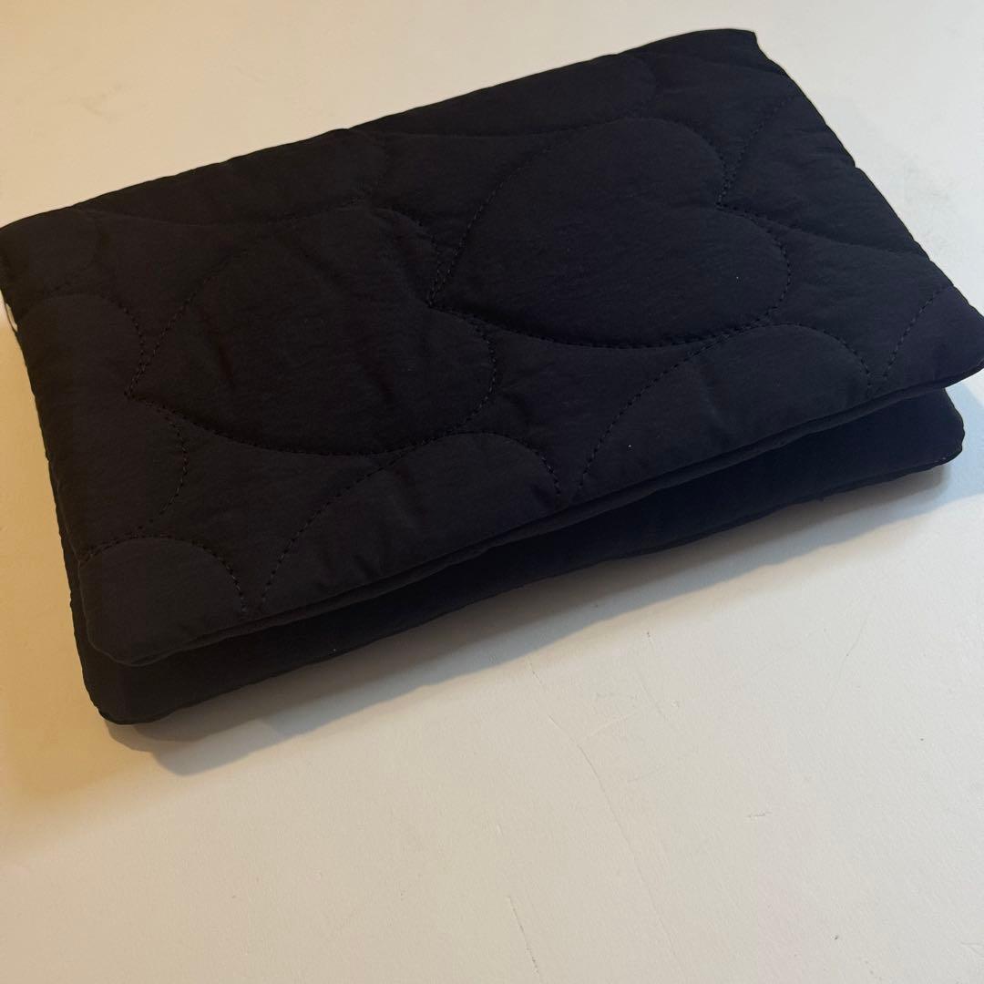 バインダーカバー　ブラック　ビッグハート　A6 韓国　貯金