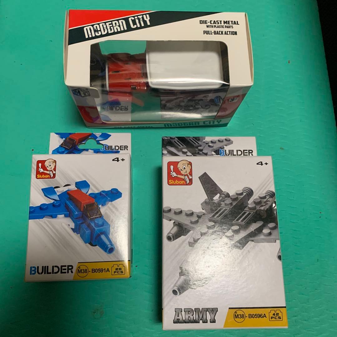 Modern City ダイキャストメタルカーとビルダーセット