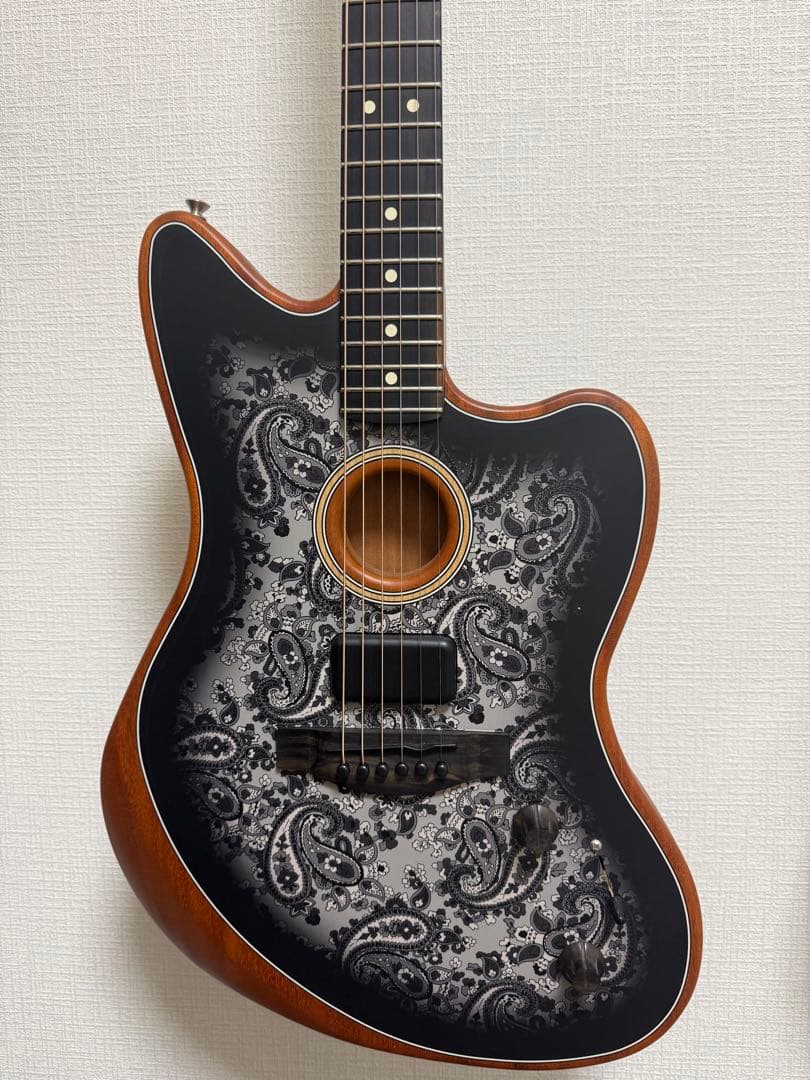 フェンダー/アコースタソニック/￼ ジャズマスター/ ブラックペイズリー