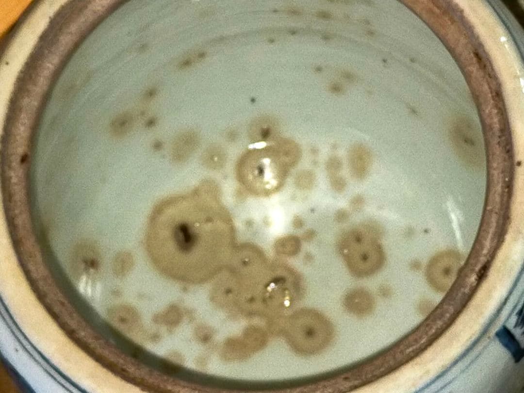 ♥時代　染付♥　水指　茶道具　骨董　古玩