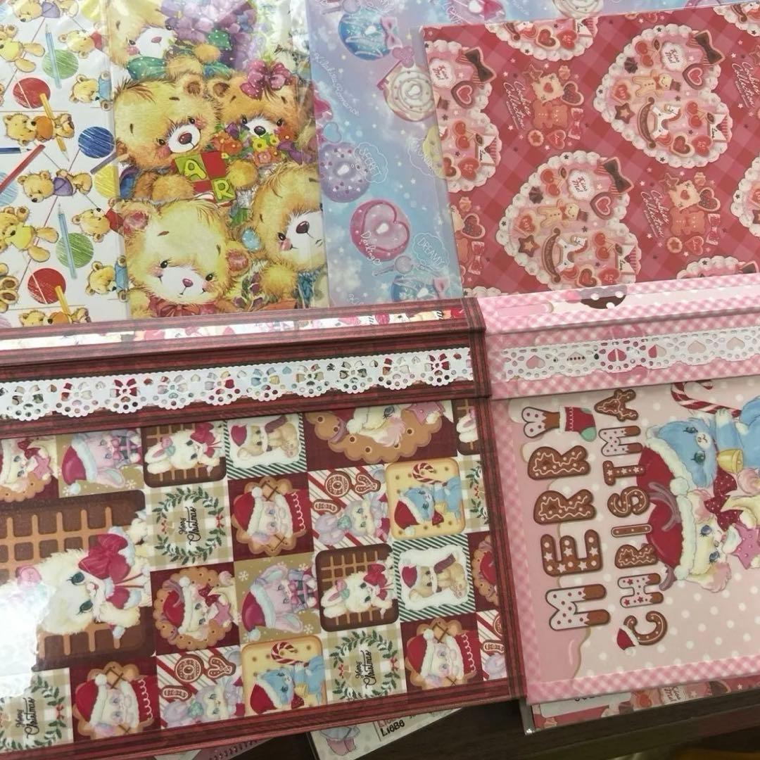 紙モノ大量●可愛いメモやダイカットカードOPPテープ紙モノ文具、新品未使用品多数