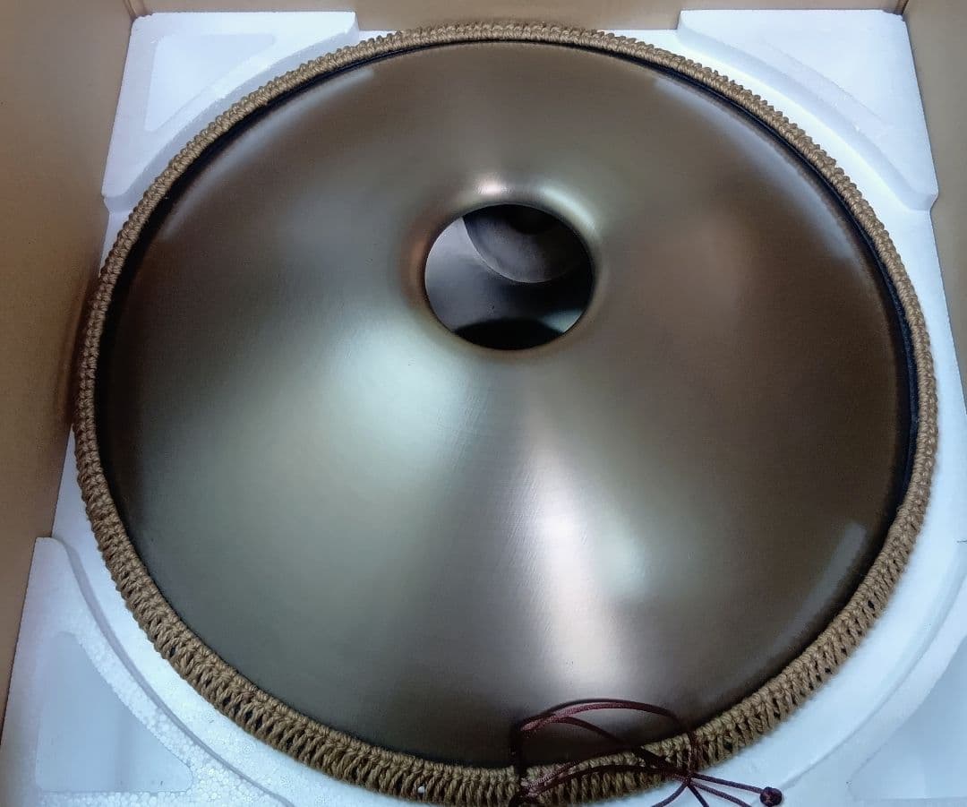 ハンドパン　56センチ 12音 A＝432Hz 音程合ってますゴールド 音きれい