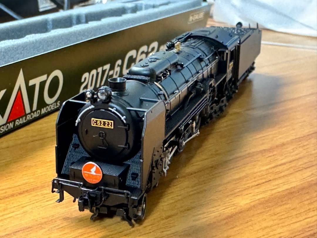 KATO 2017-6 C62 常磐形 ゆうづる牽引機　22号機パーツ取り付け済