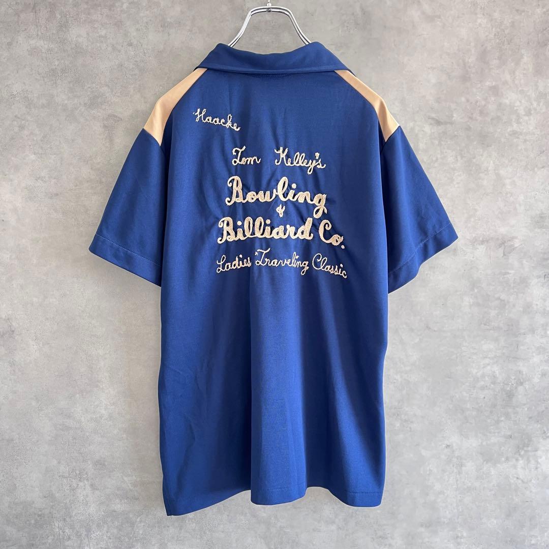 70s King Louie キングルイボーリングシャツ ネイビー ヴィンテージ