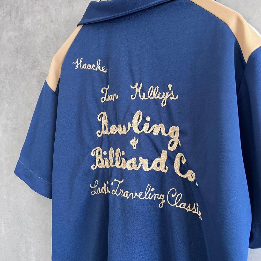 70s King Louie キングルイボーリングシャツ ネイビー ヴィンテージ