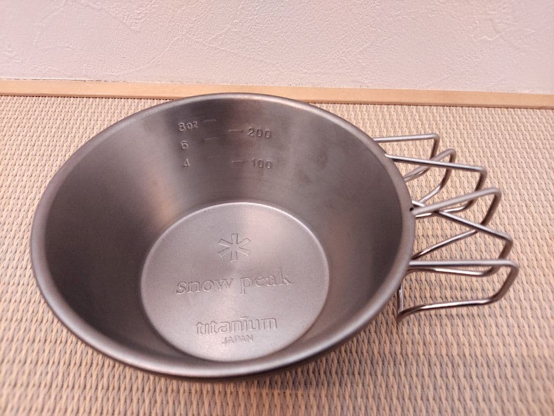 スノーピーク　peak　チタン製　シェラカップ　3個